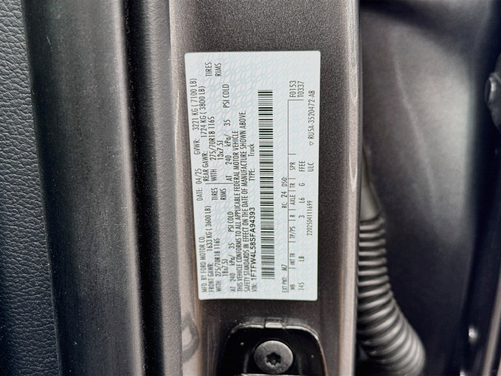 Certified 2025 Ford F150 Tremor w/ Bed Utility Package AWD/4WD image 6