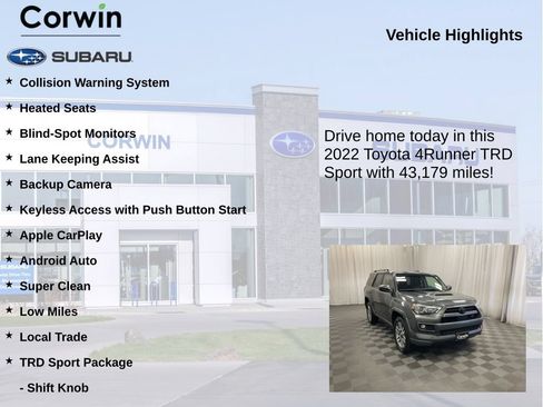 Used 2022 Toyota 4Runner TRD Sport AWD/4WD image 6