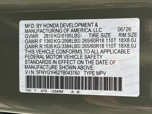Used 2026 Honda Pilot TrailSport image 18