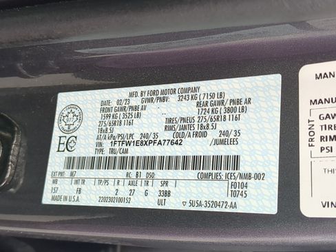 Used 2023 Ford F150 XLT w/ Equipment Group 302A High AWD/4WD image 35