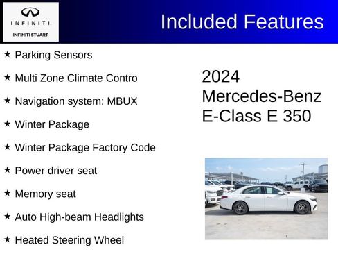 Used 2024 Mercedes-Benz E 350 4MATIC Sedan image 3