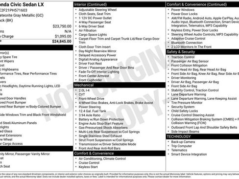 Used 2023 Honda Civic LX image 16