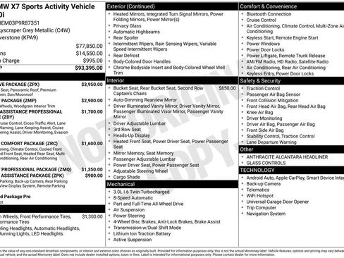 Certified 2023 BMW X7 xDrive40i w/ Executive Package AWD/4WD image 47