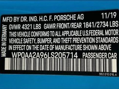 Certified 2020 Porsche 911 Carrera RWD image 23