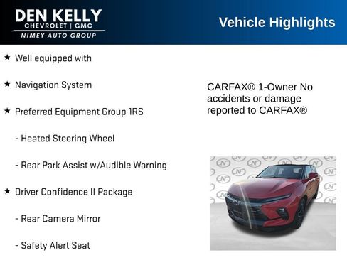 Used 2023 Chevrolet Blazer RS w/ Driver Confidence II Package AWD/4WD image 6