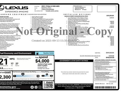 Used 2021 Lexus LS 500 AWD w/ Executive Package