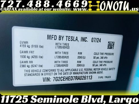 Used 2024 Tesla Cybertruck AWD Crew Cab image 29