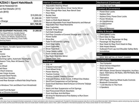 Used 2016 MAZDA MAZDA3 i Sport w/ Preferred Equipment Package FWD image 6