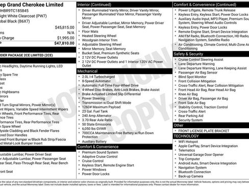 New 2026 Jeep Grand Cherokee Limited AWD/4WD image 7