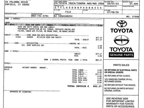 Used 2023 Toyota Tundra SR5 AWD/4WD image 12