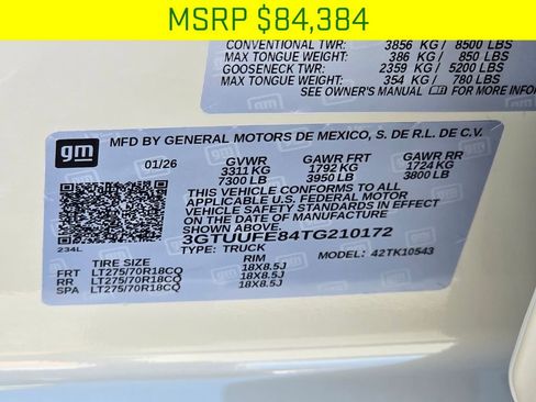 New 2026 GMC Sierra 1500 AT4X AWD/4WD image 43