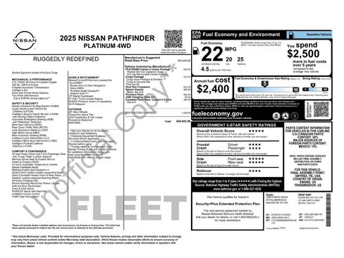 Used 2025 Nissan Pathfinder Platinum AWD/4WD image 5
