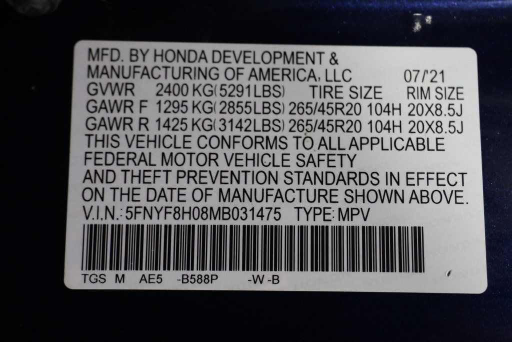 Used 2021 Honda Passport Elite image 30
