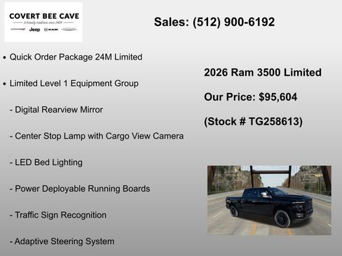 New 2026 RAM 3500 Limited AWD/4WD image 6