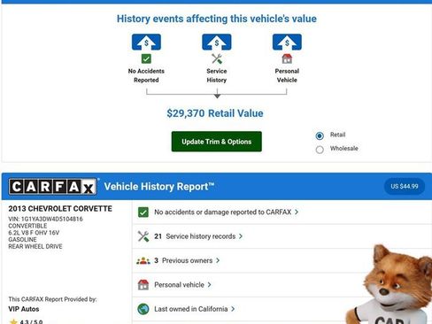 Used 2013 Chevrolet Corvette Convertible w/ Battery Protection Package image 9