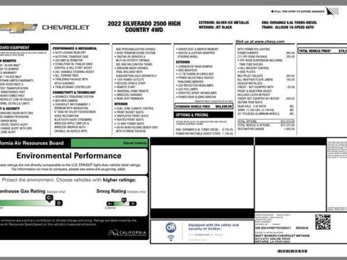 Used 2022 Chevrolet Silverado 2500 High Country w/ Z71 Off-Road Package image 30