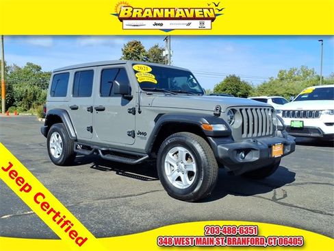 Certified 2021 Jeep Wrangler Unlimited Sport w/ Sun And Sound Package image 1