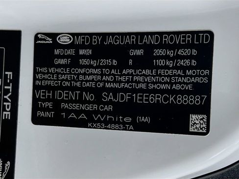 Used 2024 Jaguar F-TYPE R-Dynamic RWD image 31
