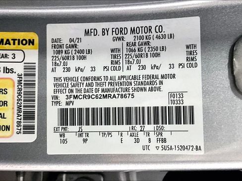 Certified 2021 Ford Bronco Sport Outer Banks image 32