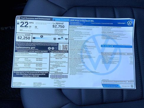 New 2026 Volkswagen Atlas Cross Sport SEL AWD/4WD image 22