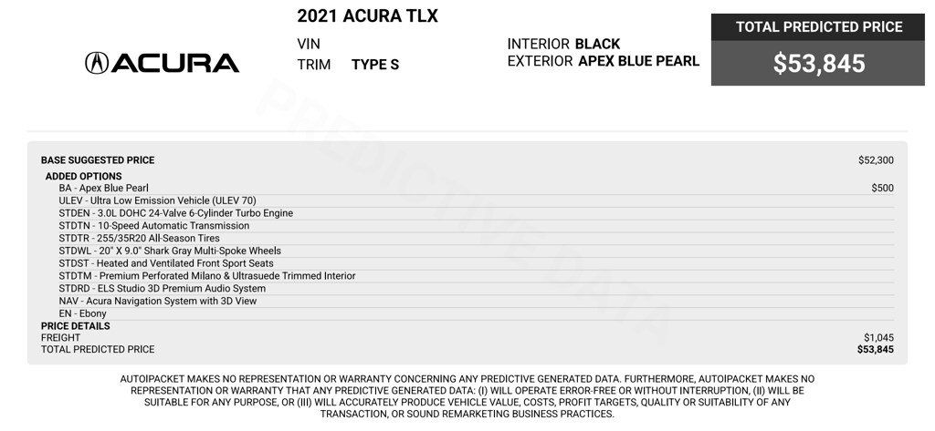 Used 2021 Acura TLX Type S AWD/4WD image 14