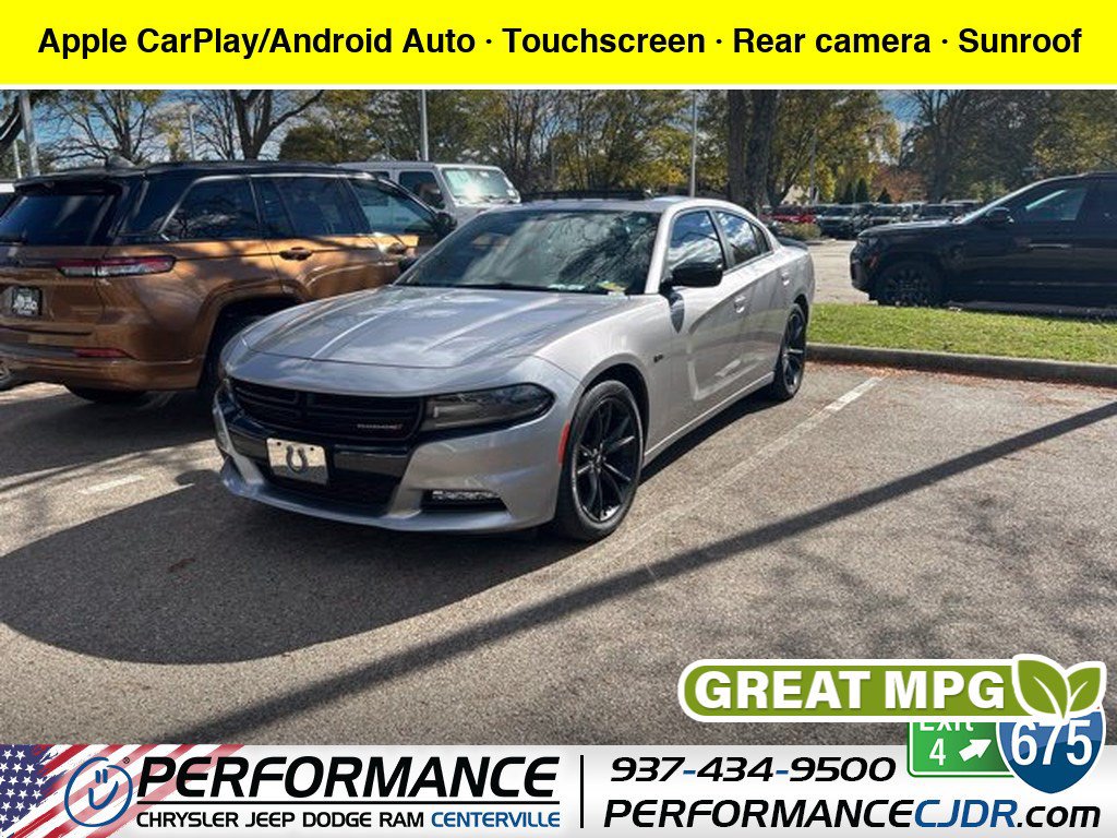 Used 2018 Dodge Charger SXT Plus w/ Blacktop Package RWD image 1