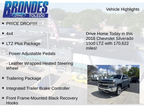 Used 2016 Chevrolet Silverado 1500 LTZ w/ LTZ Plus Package AWD/4WD image 5