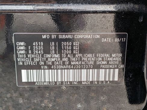 Used 2018 Subaru Legacy 2.5i Sport image 35