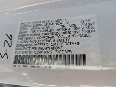 Used 2025 Honda Pilot Elite image 36