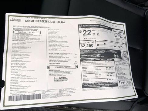 New 2026 Jeep Grand Cherokee L Limited AWD/4WD image 16