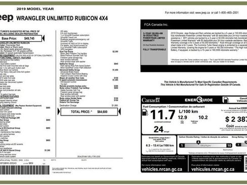 Used 2019 Jeep Wrangler Unlimited Rubicon w/ Dual Top Group image 26