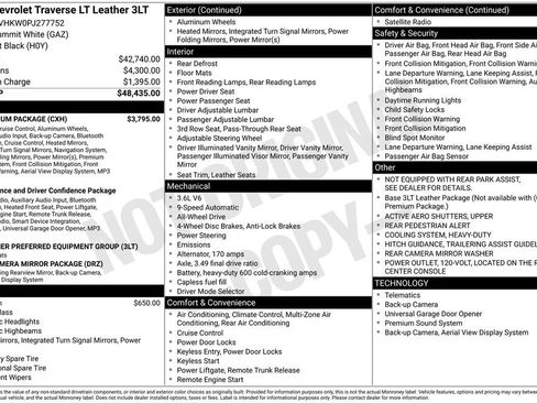 Certified 2023 Chevrolet Traverse LT w/ LT Premium Package AWD/4WD image 6