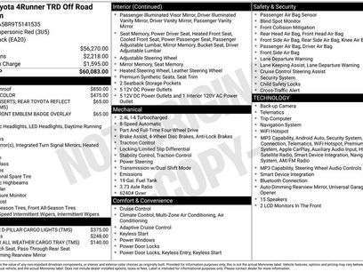 New 2026 Toyota 4Runner TRD Off-Road Premium