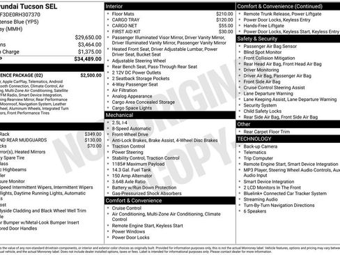 Used 2024 Hyundai Tucson SEL w/ Convenience Package FWD image 5