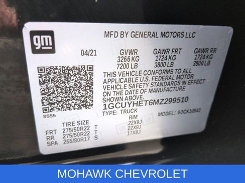 Certified 2021 Chevrolet Silverado 1500 High Country w/ Technology Package image 36