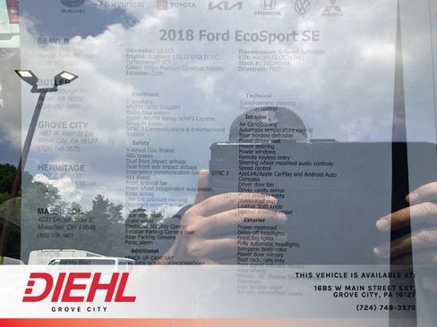 Used 2018 Ford EcoSport SE FWD image 18