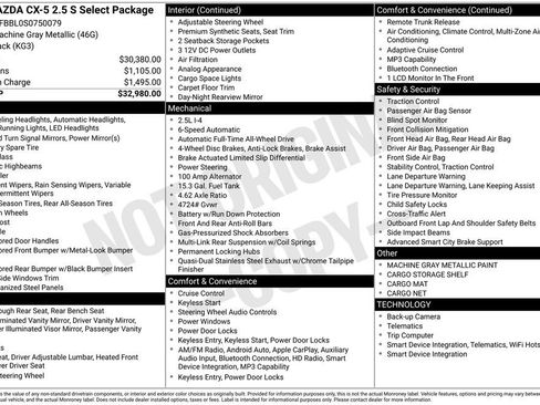 New 2025 MAZDA CX-5 AWD 2.5 S w/ Select Package image 12