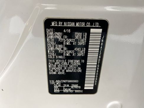 Used 2016 INFINITI QX80 Base w/ 22" Wheel Package image 29