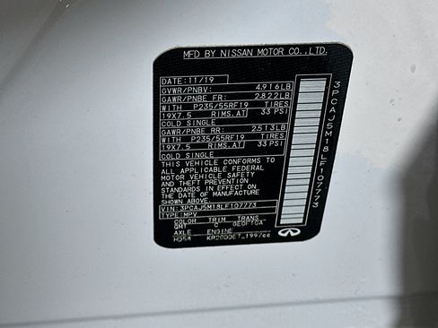 Used 2020 INFINITI QX50 Luxe w/ Navigation Package FWD image 12