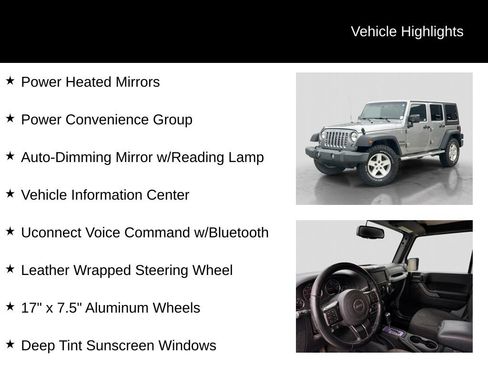 Used 2016 Jeep Wrangler Unlimited Sport w/ Quick Order Package 24S AWD/4WD image 21