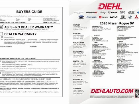 Used 2026 Nissan Rogue SV image 29