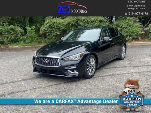 Used 2020 INFINITI Q50 Luxe w/ Essential Package (3.0T Luxe) RWD image 1