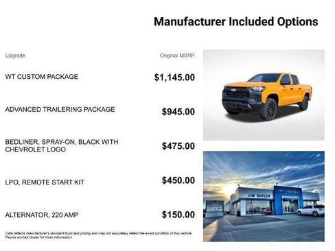 New 2026 Chevrolet Colorado W/T w/ WT Custom Package image 7