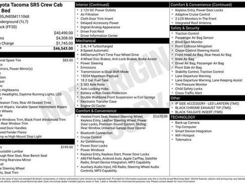 Certified 2025 Toyota Tacoma SR5 AWD/4WD image 33