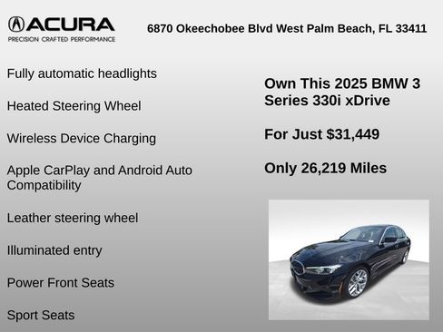 Used 2025 BMW 330i xDrive Sedan AWD/4WD image 12