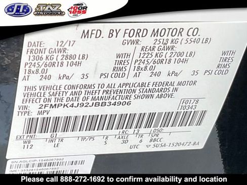 Used 2018 Ford Edge SEL w/ Equipment Group 201A AWD/4WD image 19