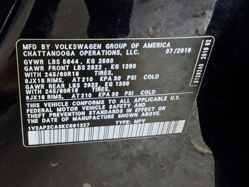 Used 2019 Volkswagen Atlas S image 21