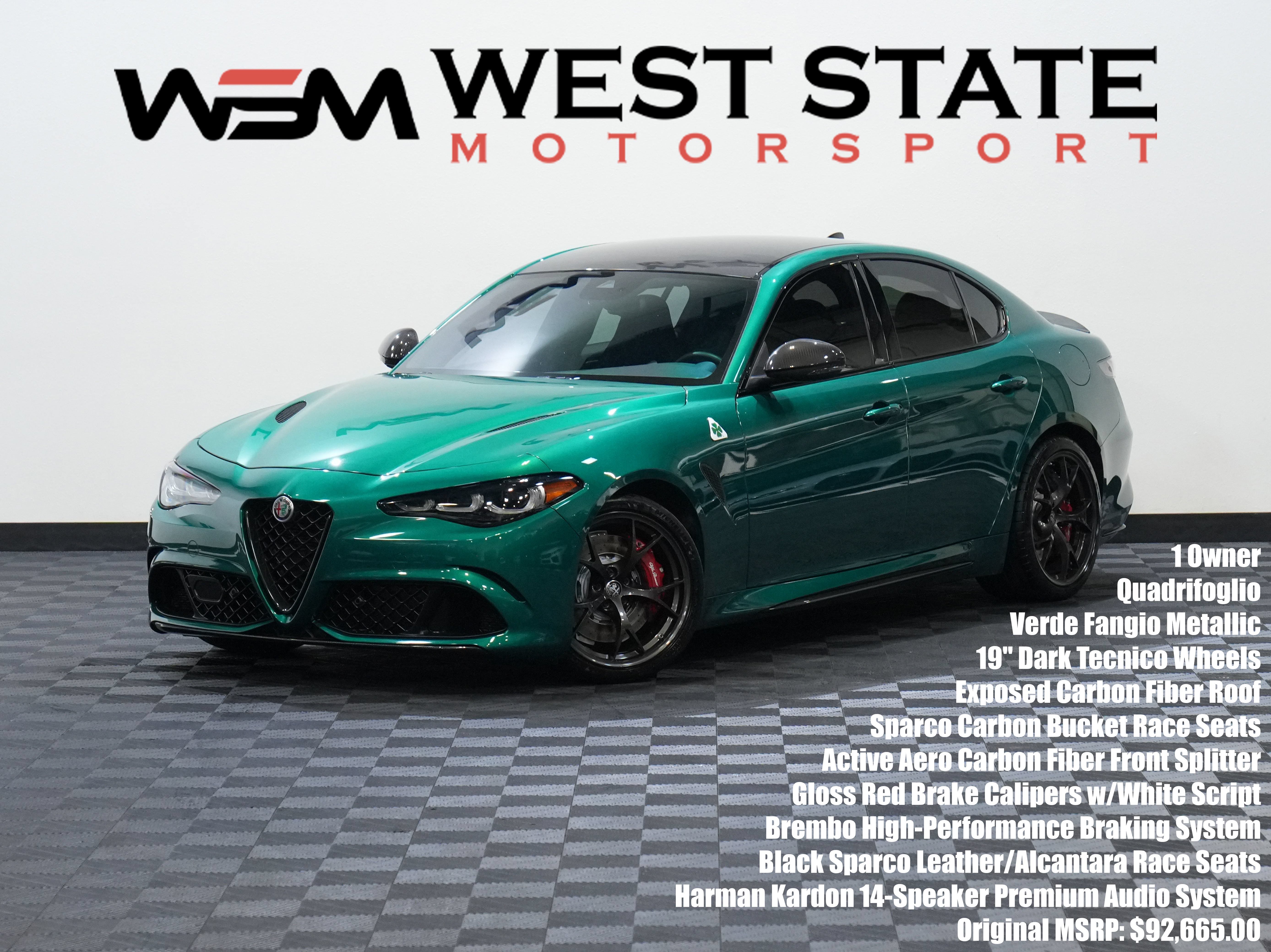 Used 2024 Alfa Romeo Giulia Quadrifoglio RWD image 1
