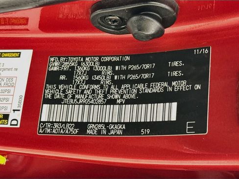 Used 2016 Toyota 4Runner SR5 Premium AWD/4WD image 35