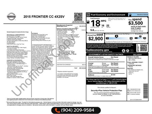 Used 2015 Nissan Frontier SV w/ SV Value Truck Package image 24